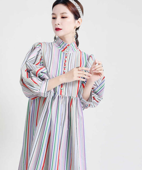 Colorful Line Dress